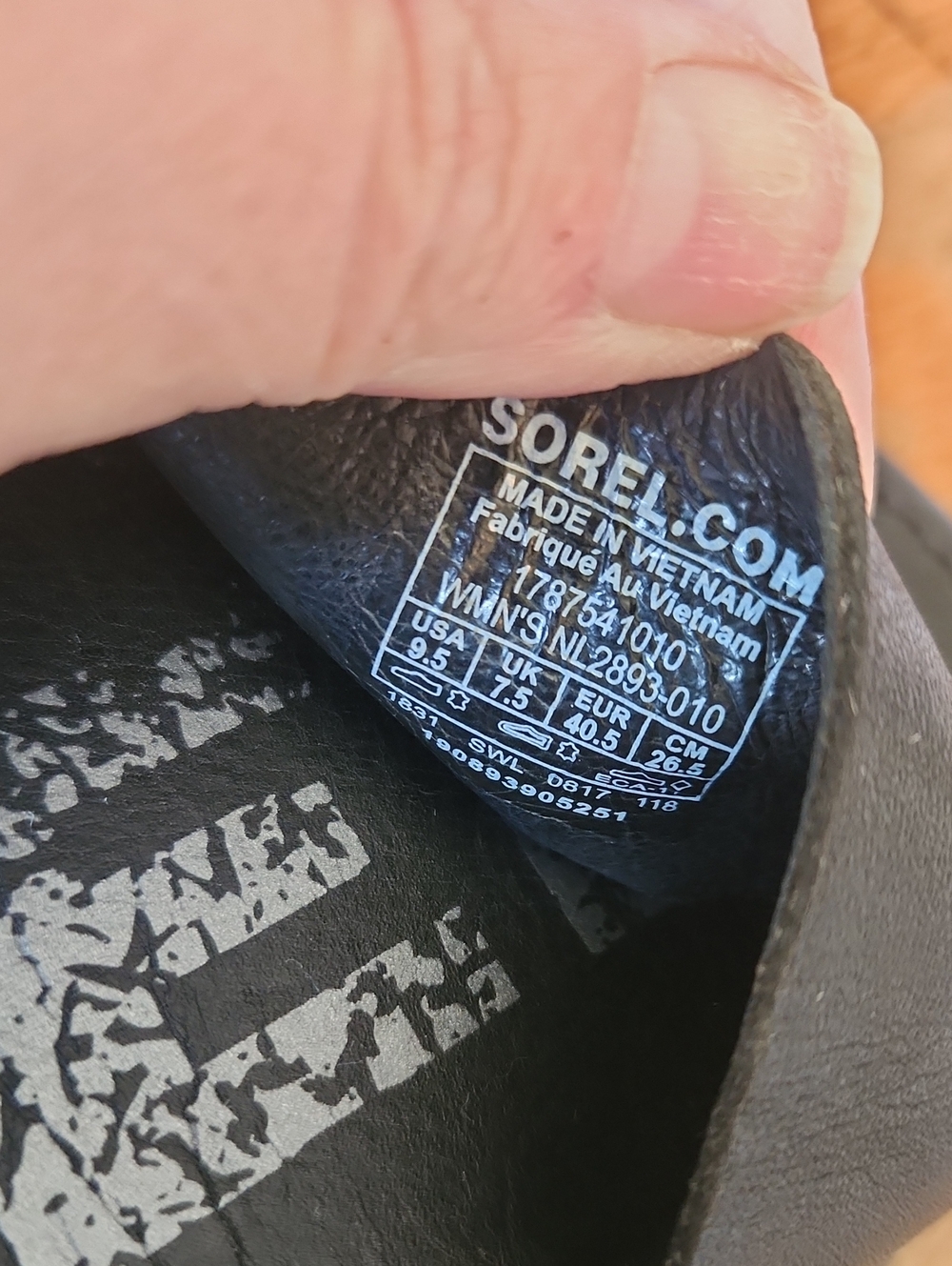 Sorel sz 9.5 Leather Stretch Sandals Strappy Gladiator Black Flats - Picture 9 of 11